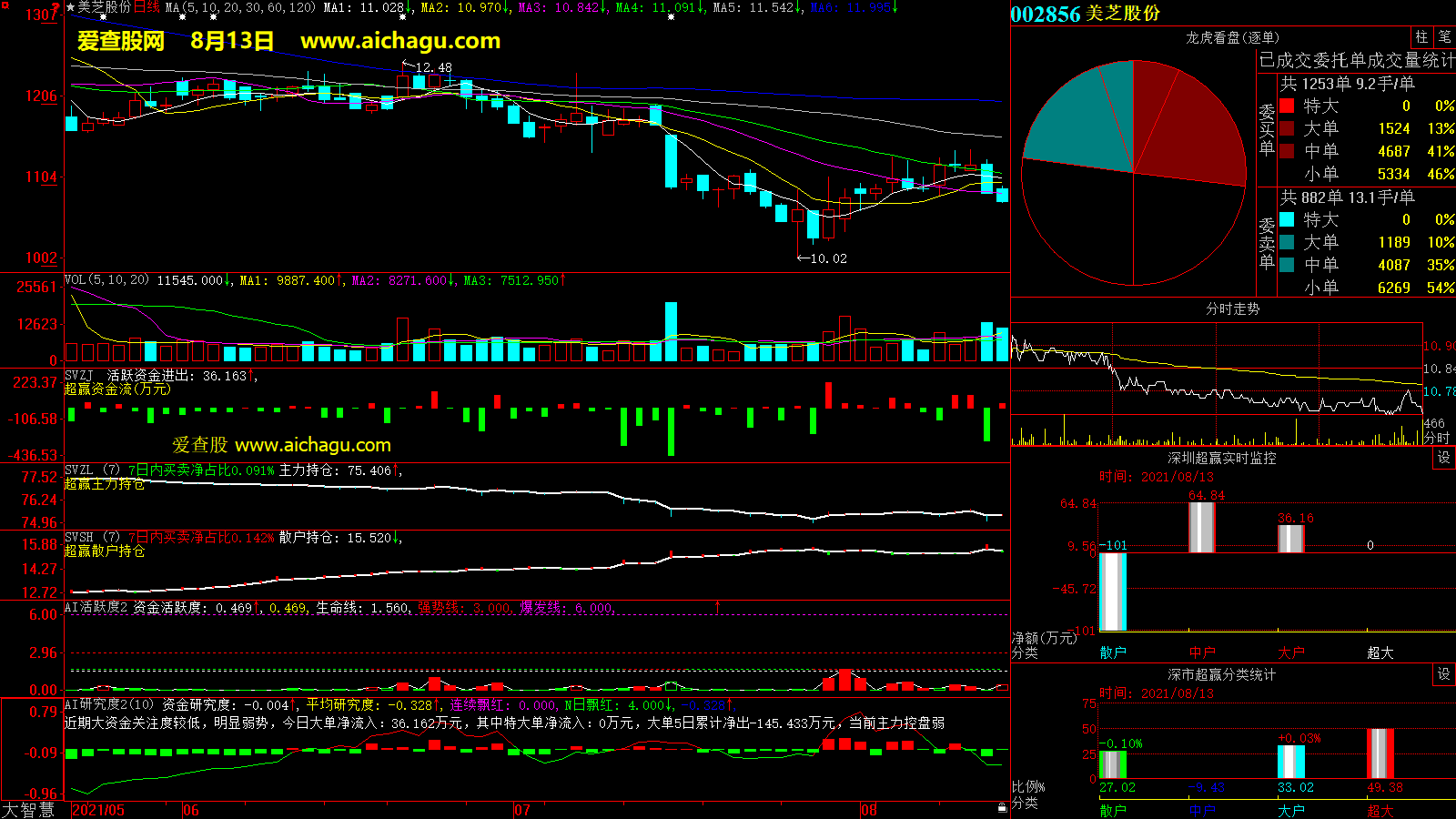 美芝股份(002856)大智慧超赢数据