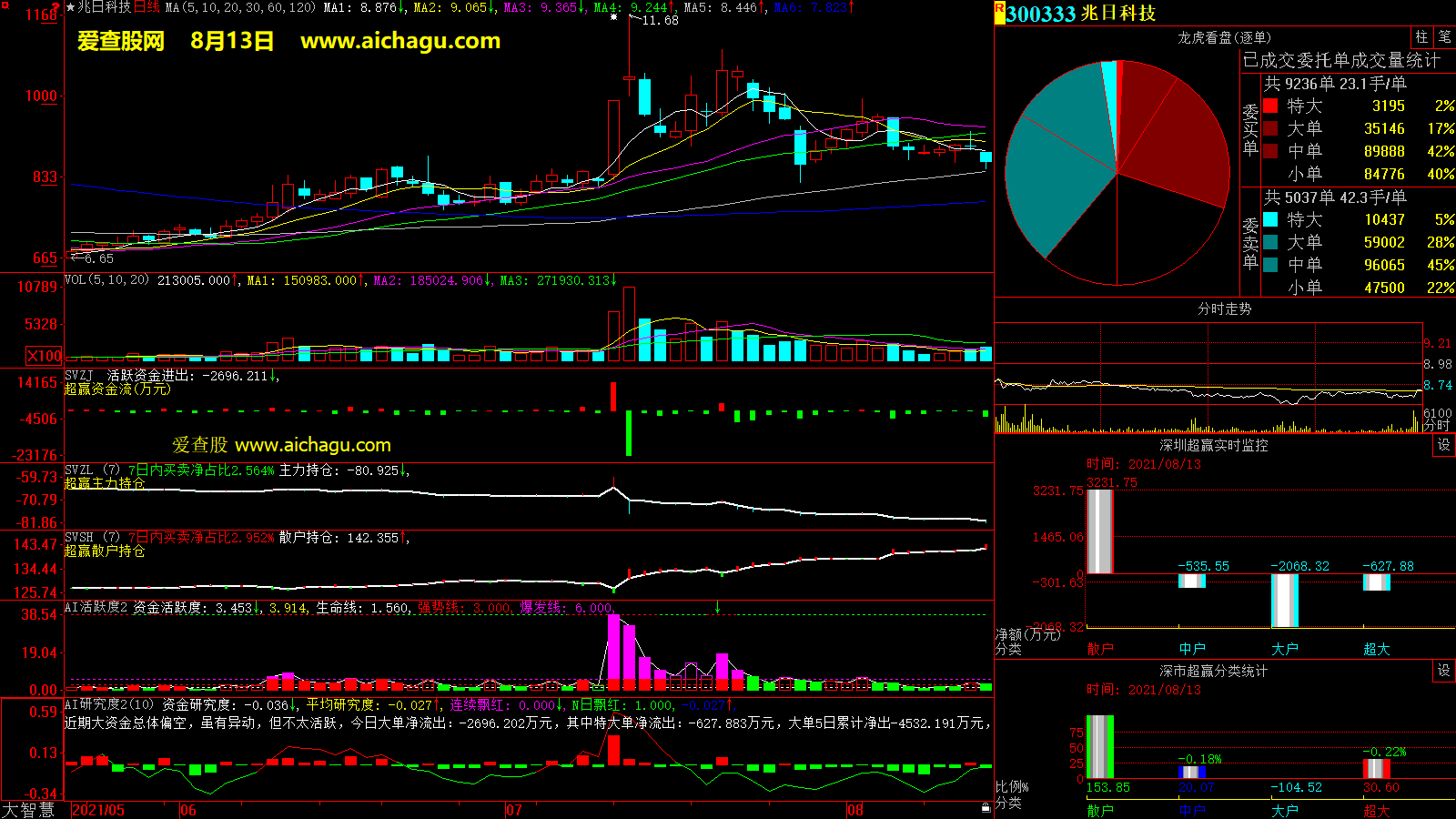 兆日科技(300333)大智慧超赢数据