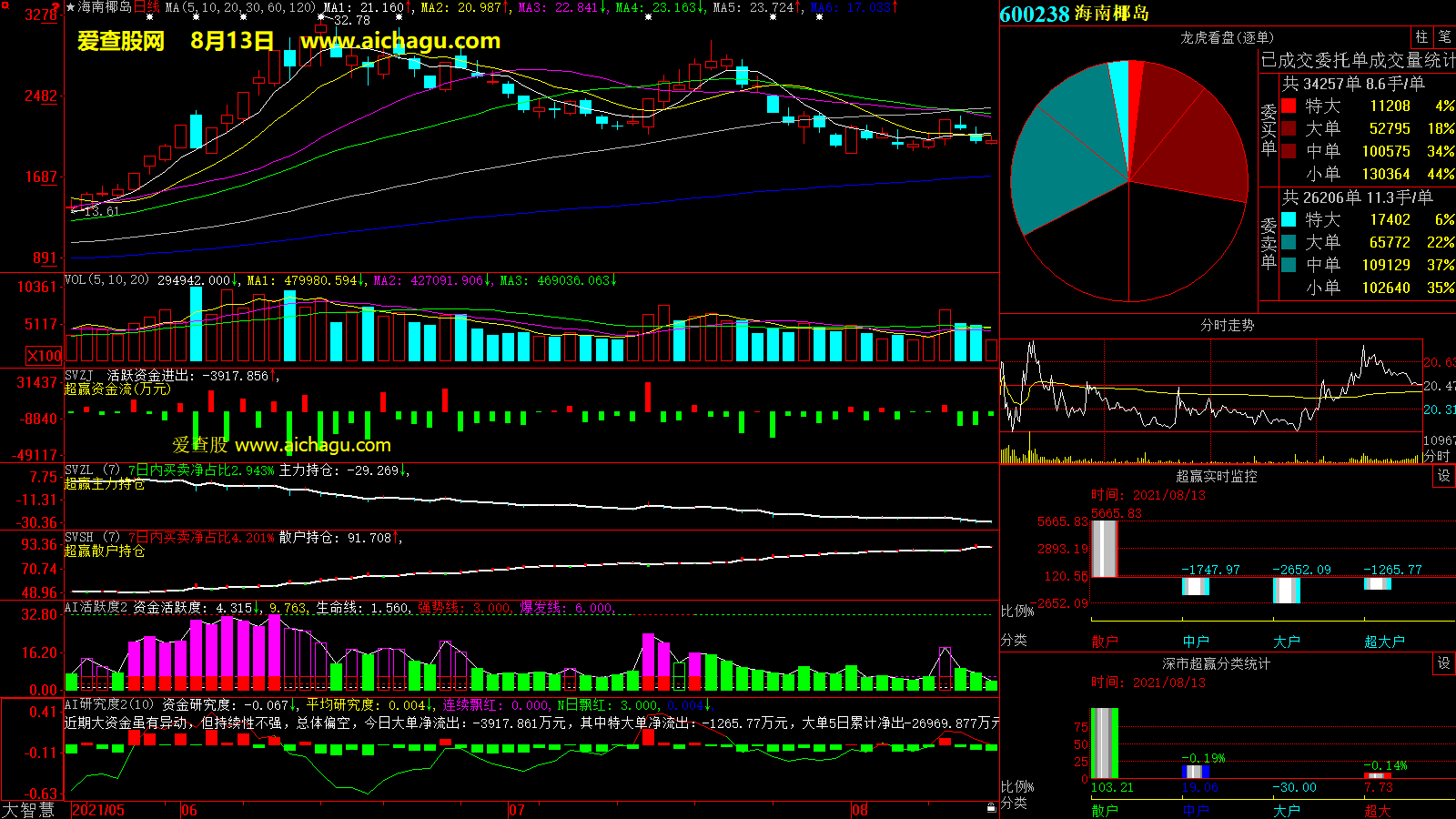 海南椰岛(600238)大智慧超赢数据