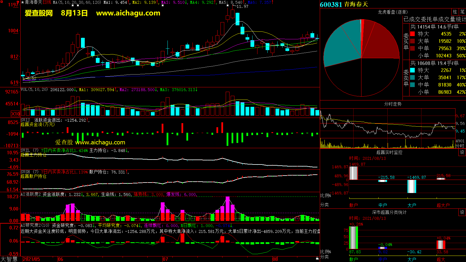 青海春天(600381)大智慧超赢数据