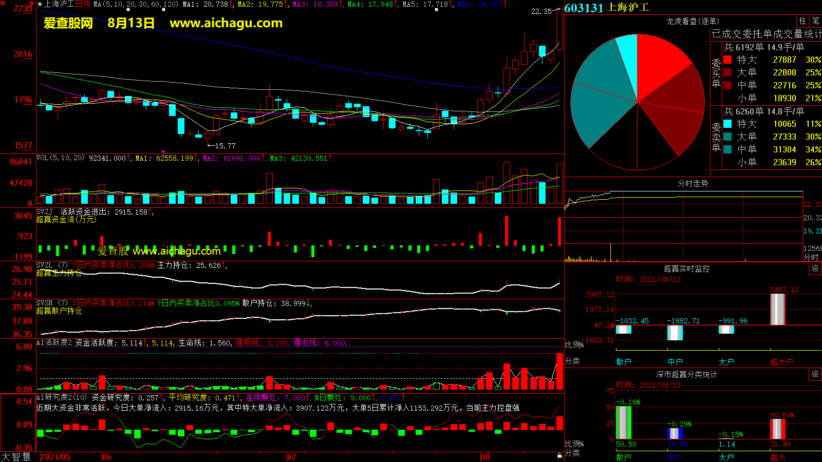上海沪工(603131)大智慧超赢数据