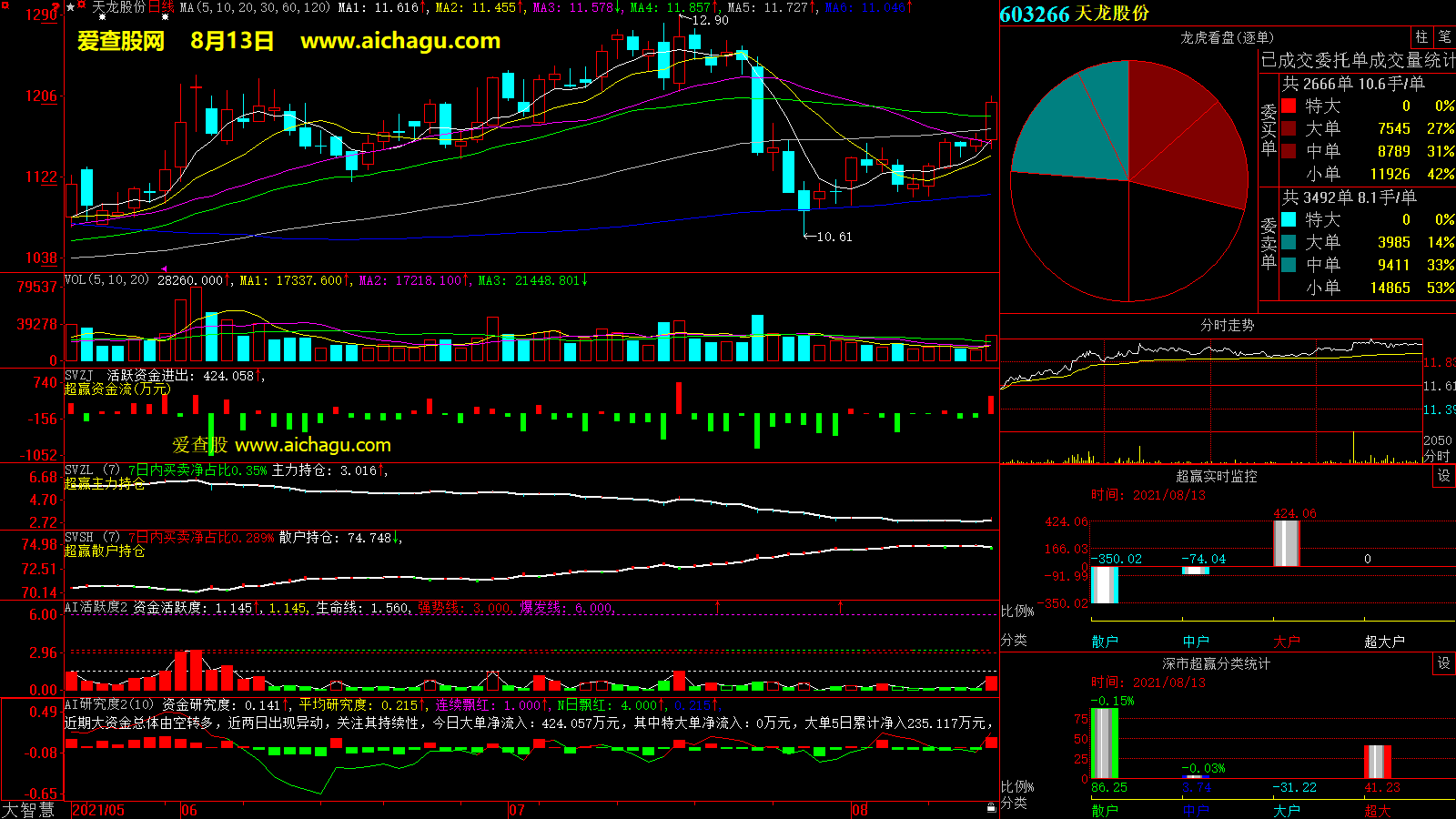 天龙股份(603266)大智慧超赢数据