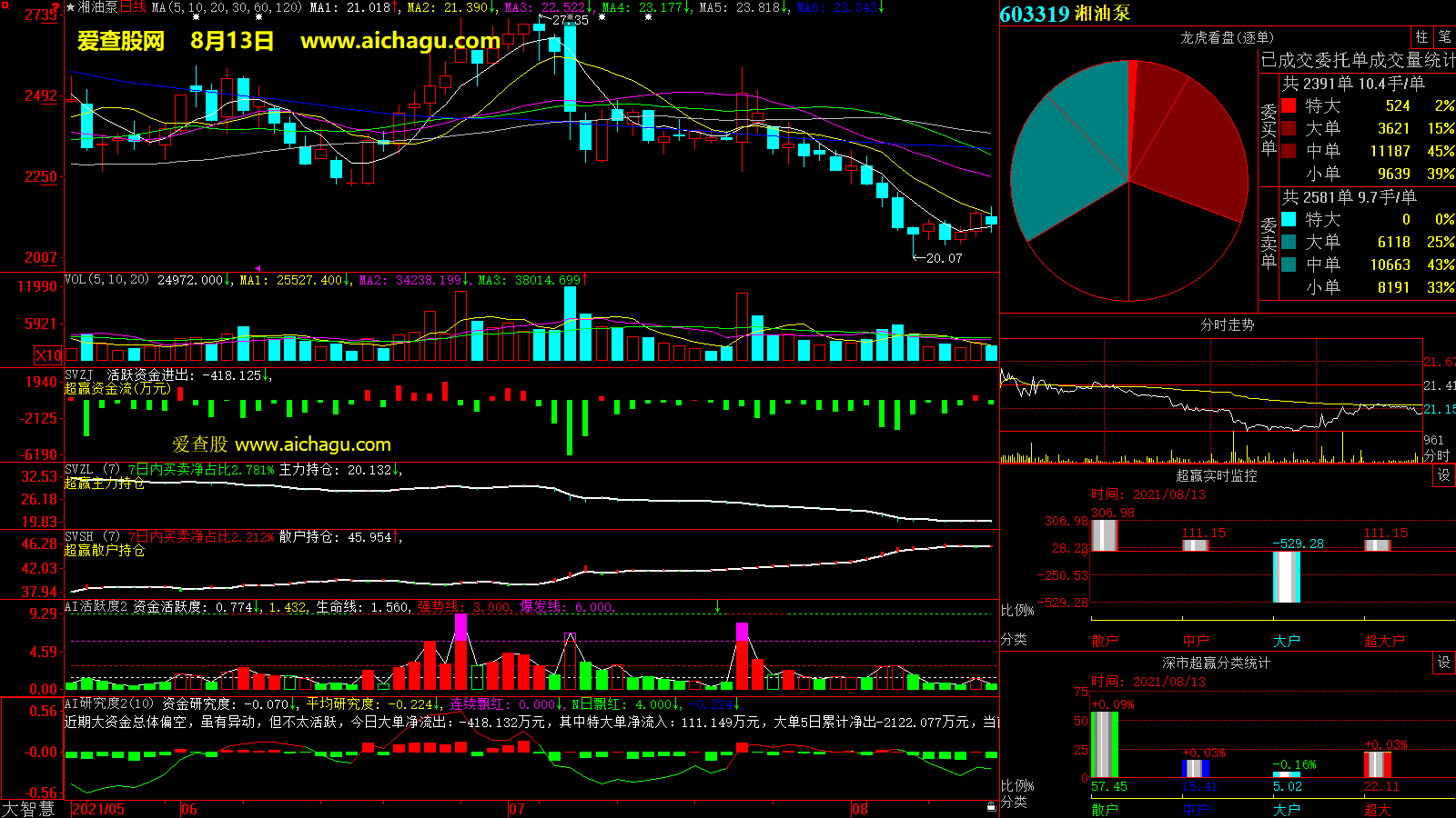 湘油泵(603319)大智慧超赢数据