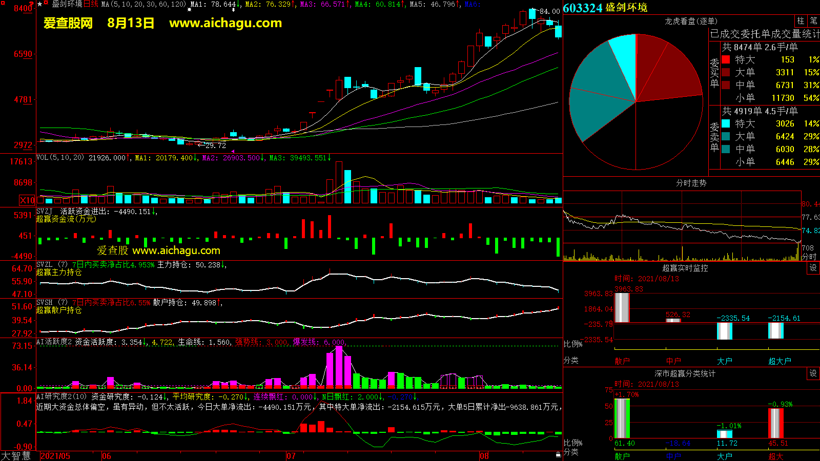 盛剑环境(603324)大智慧超赢数据