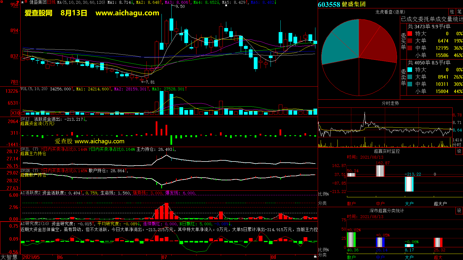 健盛集团(603558)大智慧超赢数据