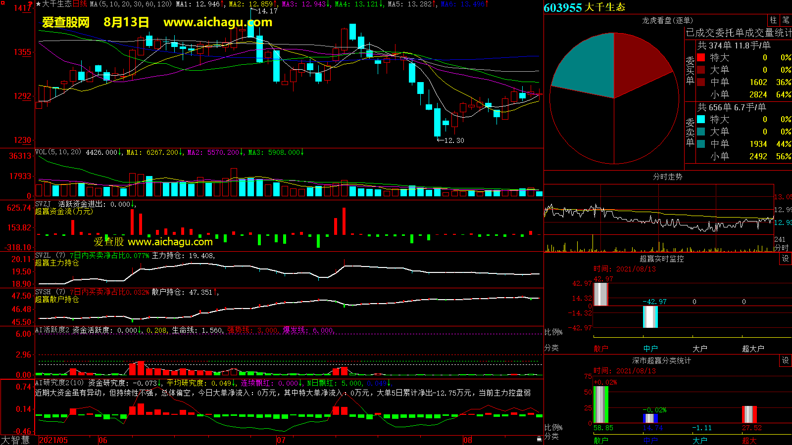大千生态(603955)大智慧超赢数据